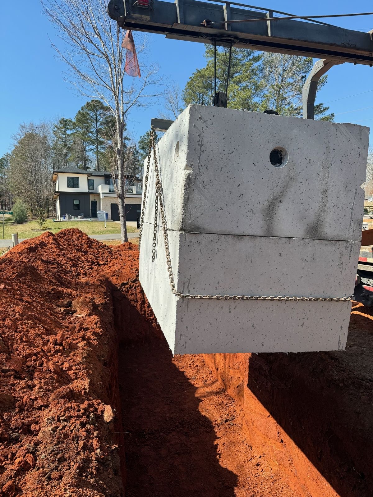 Detention Tank Installation